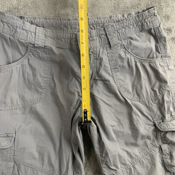 Kuhl ShortsWomens 8 Gray Kontra Capri Hiking Convertible Roll Up 6120 Gorpcore - Picture 6 of 12